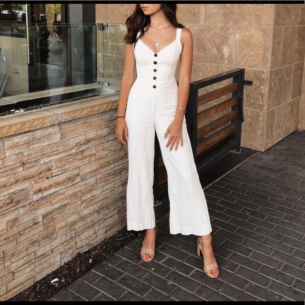 White urban outfitters jumpsuit